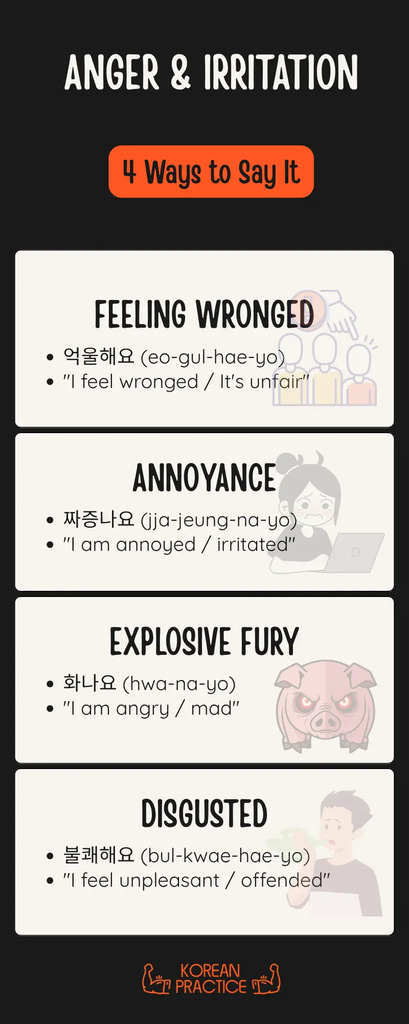 Anger in Korean