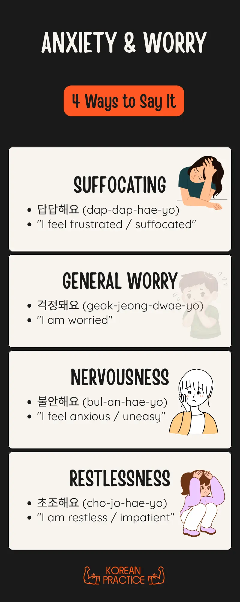 Worry in Korean