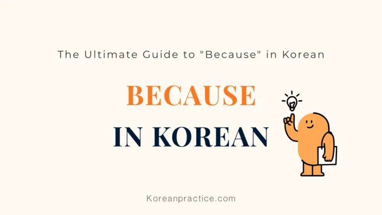 because in Korean