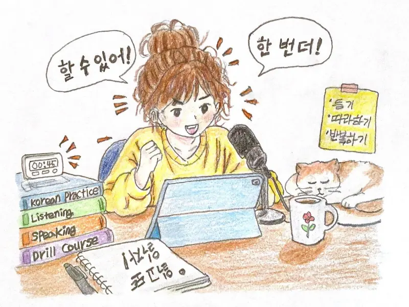 Build your Korean speaking reflex through focused drills